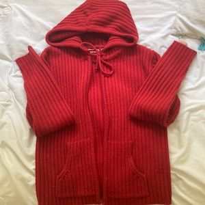 Red Zip Up Hoodie. Selling: Zip up Hoodie, Brand: Red Paint, Size: M, Color: Red